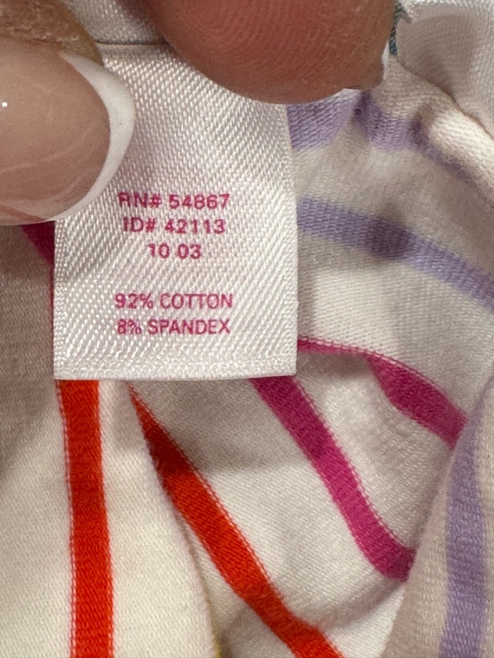 VS PINK VINTAGE RAINBOW STRIPED SLEEP LOUNGE SET - Picture 6 of 6